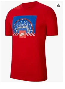 Nike Men Above the Rim Basketball Top Red Shirt CU7638-657 Size XL NWT - Picture 1 of 2