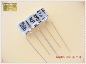 Rubycon light gray NW7 47uF/16V47uF small volume non-polar Audio capacitor 6.3x7 - Picture 1 of 2