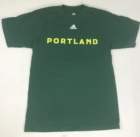Portland Timbers MLS Men's Adidas 100% Cotton T Shirt Green Autographed Men’s M Cover