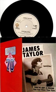James Taylor:You've got a friend/You can close your eyes:UK Warn Bros:Re-issue - Picture 1 of 2