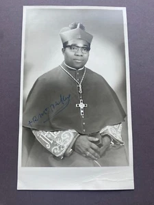 RAFAEL MARIA NZE ABUY (†1991) Bishop/GUINEA India Signed Photo 9x15 Autograph - Picture 1 of 1