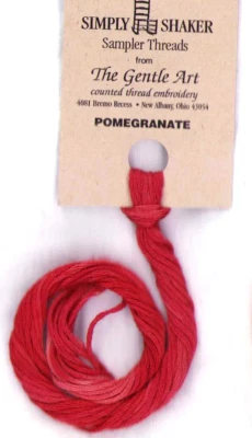 Gentle Art Simply Shaker Sampler Thread POMAGRANATE Cross Stitch Needlepoint - Image 1 of 2