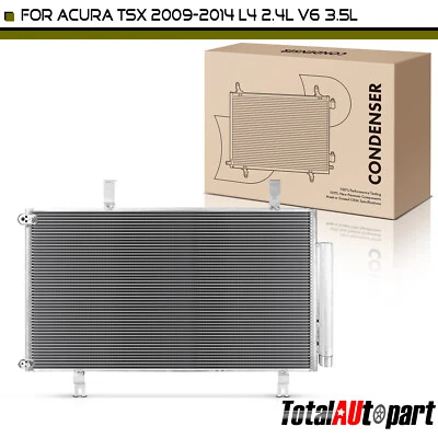 Nuevo condensador de CA con receptor secador para Acura TSX 2009 2010-2014 L4 2,4 L V6 3,5 L Foto 1 de 4