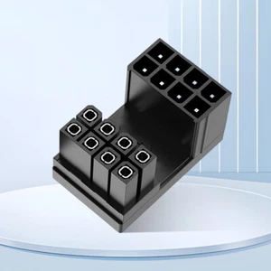 ATX 8Pin 180 Degree Angled Connector for Desktop Video Card Graphics Connector - Afbeelding 1 van 17