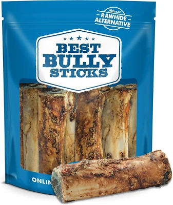 Best Bully Sticks ossos de medula para cães - 8 unidades (pacote com 1) - EUA embalado, cura - Imagem 1 de 4