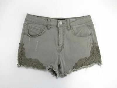 Mini Pantalones Cortos Para Mujer Aéropostale Oliva Cintura Alta Talla 4 #G146 Foto 1 de 4