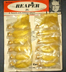 TARJETA DE DISTRIBUIDOR DE BAJOS SEPER MAR LYNN DE COLECCIÓN PLANTILLAS 12 PIEZAS 3/8 OZ PROTECTOR DE VENTILADOR AMARILLO - Imagen 1 de 15