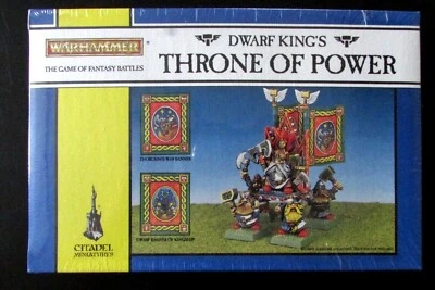 OOP Citadel / Warhammer Metal Imperial Dwarf King's Throne Of Power BNIB 1992 - Image 1 of 2