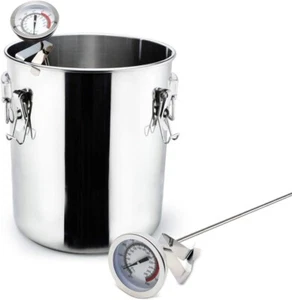 15 Long Cooking Thermometer for Oil or Candy Pot Clip 2 Dial Instant Read Turkey - Picture 1 of 9