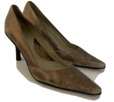 Kenneth Cole Reaction Women’s Gold Metallic Leather Heels Size 7M Cos I’m Cool - Image 1 of 4