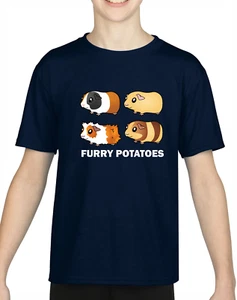 FURRY POTATOES KIDS T-SHIRT TEE CUTE ANIMAL DESIGN FOR CHILDREN GUINEA PIG TOP - Picture 1 of 15