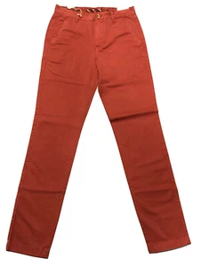 Brooks Brothers Gabardine Dyed Chino Pants Red/Rust Size W30 L34 RRP £129 - Imagen 1 de 16