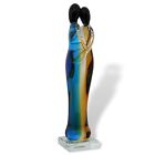 Glass sculpture glass figure love glass couple lovers wedding design