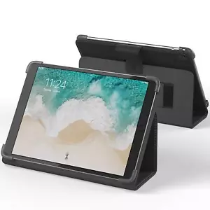 Snugg Leather Tablet Protective Flip Cover for Apple 10.5 iPad Pro - Black  - Picture 1 of 4