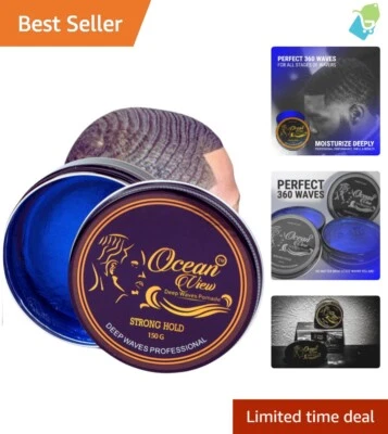 Professional Water-Based Wave Pomade - Strong Hold, Easy to Apply & Wash Out - Изображение 1 из 4