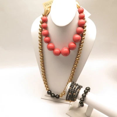 Large Bulk Lot of RALPH LAUREN New Custom Faux Pearl Necklaces Good For Resale - Image 1 of 3