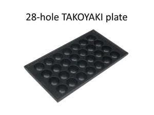 Takoyaki "Placa de Hierro 28 Agujeros" Buñuelos de Pulpo Parrilla de Albóndigas para Negocios! - Imagen 1 de 1