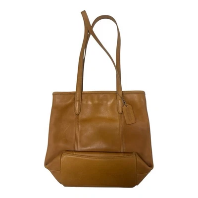 Bolso de Mano Vintage Coach Bleeker Cuero Tostado Cubo Clásico Retro Elegante FOB Foto 1 de 4