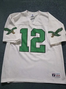 Vintage Logo 7 Randall Cunningham #12 Philadelphia Eagles Jersey Size L 46-48 - Picture 1 of 5