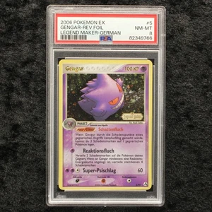 Pokemon Legend Maker Gengar PSA 8 Reverse Holo Stamp German Cards Sammlung - Picture 1 of 2
