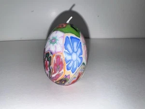 Vintage Millefiori 2” Candle Wax 1990’s Egg Hippo Boho Floral Celestial Lady Bug - Picture 1 of 5