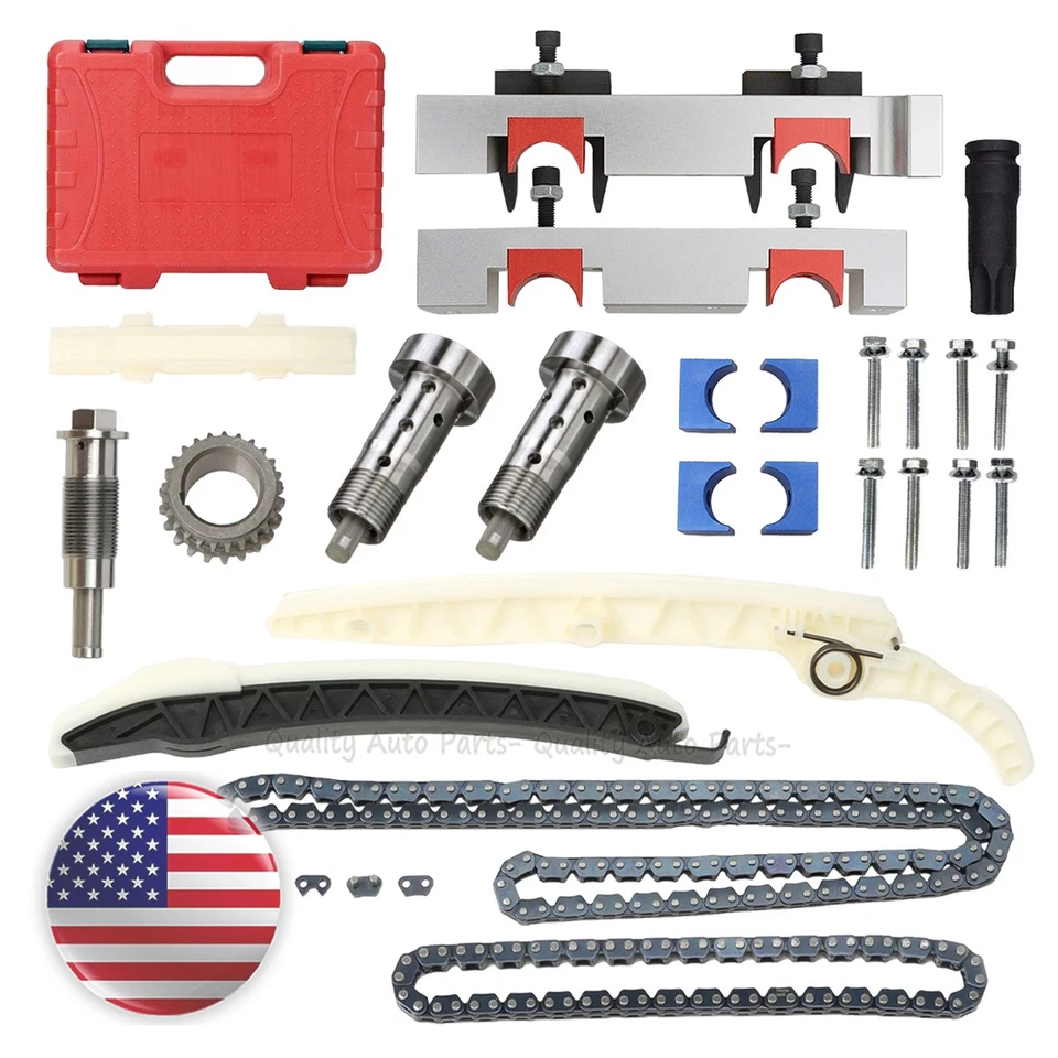 Kit de cadena de distribución árbol de levas herramienta válvula apto para Mercedes Benz VITO CLA CLS SLC SLK 2.0L Foto 1 de 4