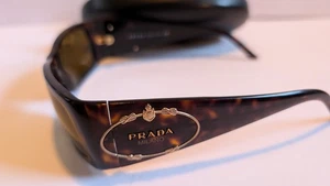 PRADA SPR10H 2AU-2P1 57mm Brown Havana Sunglasses Italy - Picture 1 of 7