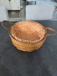 LONGABERGER BASKET CANDY CORN FABRIC PROTECTOR 1997 NOVELTY HALLOWEEN FALL - Picture 1 of 5