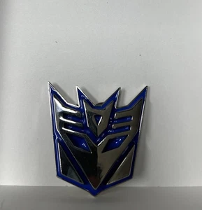 Transformers Belt Buckle Blue Vintage Metal Hasbro - Picture 1 of 2
