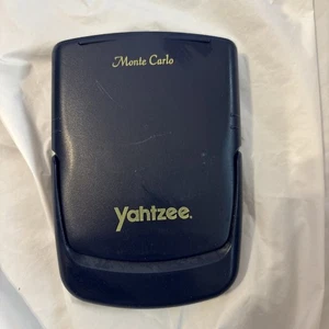Yahtzee Monte Carlo Electronic Handheld Game Blue 1995 Radica Works Tested Used - Picture 1 of 7