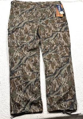 VTG Commander Mossy Oak Camo Pant Men XL 42-44 Quarpel Water Repel Made USA RARE - Image 1 of 4