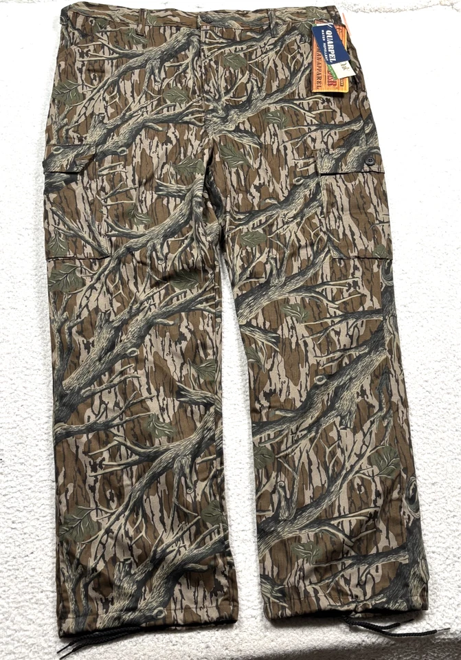 VTG Commander Mossy Oak Camo Pant Men XL 42-44 Quarpel Water Repel Made USA RARE - Image 1 of 4