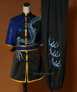 Tuta personalizzata arti marziali Changquan uniforme Tai chi Shaolin Wing Chun kung fu - Foto 1 di 3