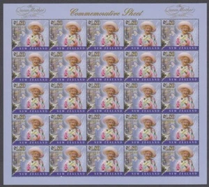 NEW ZEALAND 2000 QUEEN MOTHER SHEETLET $1.80 x25 (ID:BSH25) - Picture 1 of 1