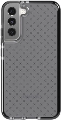 Genuine Tech21 S22 5G EvoCheck Case Cover 16ft Dropproof Shock Tough SmokeyBlack - Image 1 of 4