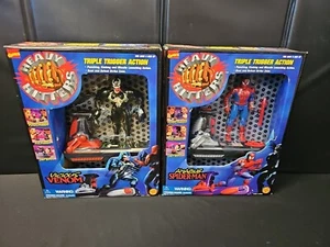 De colección Marvel Comics Heavy Hitters Vicious Venom & Spider Man Toy Biz 1996 Nuevo en caja - Imagen 1 de 9