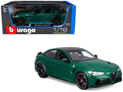 GTA Verde Alfa Romeo Giulia Metálico con Tapa de Carbono 1/18 DMC BY BBURAGO Foto 1 de 4