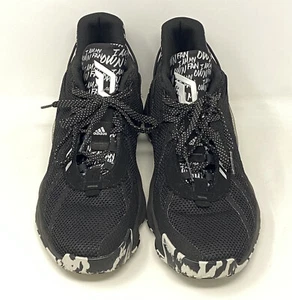 Adidas Dame 7 Damian Lillard Sneakers Black & Silver Shoe Size 12.5 US FX6615 - Picture 1 of 10