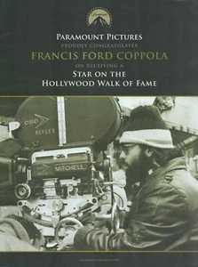 2022 FRANCIS FORD COPPOLA Hollywood Walk of Fame Star PRINT AD Paramount picture - Bild 1 von 1