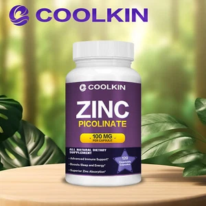 Picolinato de Zinc 100mg - Salud Cabello, Piel y Huesos, Suplemento Absorción de Potencia - Imagen 1 de 13