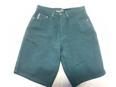 男子 活体 复古 绿色 牛仔短裤 尺寸 29 英寸 复古 冲浪 滑冰者 时尚 v4321 — 第 1/4 张图片