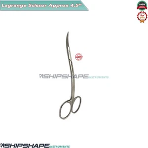 Surgical Scissor Lagrange Suture, Fascia Tissue Trimming Scissors Sharp Blade CE - Picture 1 of 8