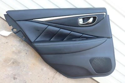 2014-2021 INFINITI Q50 REAR LEFT DRIVER SIDE DOOR PANEL TRIM COVER LEATHER OEM - Image 1 of 4