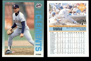 RARE! 1992 Fleer Wrong Back ERROR Card 1st Run Print Errors * YOU PICK *