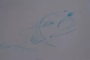 Walt Disney TV Animation Art Cel Production Drawing Lilo & Stitch Lilo - Picture 1 of 2