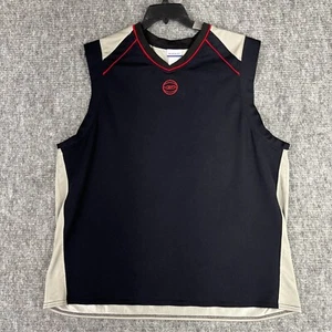Reebok Shirt Mens XXL Black Sleeveless Basketball Tank Top Vintage 1990s VTG - Picture 1 of 8