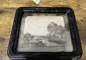 Decorative Classic Countryside Vintage Scene Frame With Artwork - Picture 1 of 6