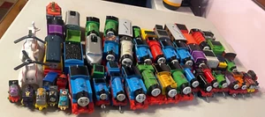 Lot of 58 Thomas The Train & Friends Wooden Railway Engines Cars - Picture 1 of 10