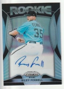 Tarjeta autografiada Panini Prizm Riley Ferrell Miami Marlins 2019 - Imagen 1 de 1