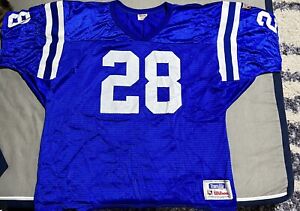 Vintage Wilson Marshal Faulk Colts Jersey Size XXL Made in USA